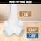 TianTianUp 12Pack 34 inch 5 Way PVC Fitting Elbow Furniture Grade Pipe Connector for DIY PVC Shelf Greenhouse Support Structure Frame