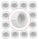 Lswteiz 15Pack 1 Inch Female PVC Pipe End Cap 1 Inch Female Threaded Plug Adapter SCH 40 PVC Pipe threaded Cap Fitting 1 PVC Pipe Female Plug Socket for Plumbing Water Line White