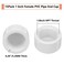 Lswteiz 15Pack 1 Inch Female PVC Pipe End Cap 1 Inch Female Threaded Plug Adapter SCH 40 PVC Pipe threaded Cap Fitting 1 PVC Pipe Female Plug Socket for Plumbing Water Line White