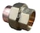 EZ-FLUID 1Pack EZFLUID Plumbing 12 C X C Copper Union Copper Union Fitting CxC Solder Sweat Straight Connection Repair Coupling FittingsLF Brass