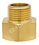 EZ-FLUID 1PK EZFLuid 34 FHT X 12 MIP Male Garden Hose Adapter Connector CouplingBrass Thread Garden Hose Threaded to Pipe Threaded Adapter Pipe Fitting
