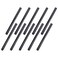 Home TZH 1x16 Black Painted Iron Pipe 10 Pack Threaded Black Metal Pipe Nipple for DIY ProjectFurnitureShelving Decoration 10 16