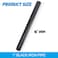 Home TZH 1x16 Black Painted Iron Pipe 10 Pack Threaded Black Metal Pipe Nipple for DIY ProjectFurnitureShelving Decoration 10 16