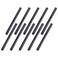 Home TZH 1x16 Black Painted Iron Pipe 10 Pack Threaded Black Metal Pipe Nipple for DIY ProjectFurnitureShelving Decoration 10 16