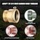 wantmatch 2 PCS Brass Vacuum Breaker Set 34 Inch GHT Solid Brass AntiSiphon Bib Valve for Vacuum Breaker Outside Faucet RV Hose Connection Backflow Preventer Connector with TapeExtra washers