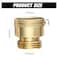 wantmatch 2 PCS Brass Vacuum Breaker Set 34 Inch GHT Solid Brass AntiSiphon Bib Valve for Vacuum Breaker Outside Faucet RV Hose Connection Backflow Preventer Connector with TapeExtra washers