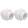 carvedexquisitely 2 PVC Union Coupling Pipe Fitting Socket x Socket PVC Adapter Schedule 40 EPDM ORing White 2 Pack
