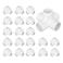 TianTianUp 20Pack 12 inch 5 Way PVC Fitting Elbow Furniture Grade Pipe Connector for DIY PVC Shelf Greenhouse Support Structure Frame