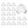 TianTianUp 20Pack 12 inch 5 Way PVC Fitting Elbow Furniture Grade Pipe Connector for DIY PVC Shelf Greenhouse Support Structure Frame