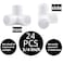 YUBONCE 24Pack PVC Elbow Fittings 34 Inch 3 Way PVC Pipe Joints for SCH40 PVC Pipe
