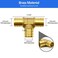 RUBY.Q 25 Pack 34 PEX Fittings Brass Tee Fittings for PEX Tubing Pipe