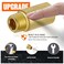 FULAIWANG 2pack Upgrade Brass Pipe Plumbing Extender Adapter with Rubber Oring 12 NPT Male x 12 NPT Female Pipe Fitting Seamless Leakproof Extender 181 Total Length 3