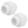 Lswteiz 2Pcs 114 PVC Union Coupling Pipe Fitting Socket x Socket 125Inch PVC Slip Union PVC Adapter Coupling Schedule 40 EPDM ORing White