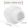 Lswteiz 2Pcs 114 PVC Union Coupling Pipe Fitting Socket x Socket 125Inch PVC Slip Union PVC Adapter Coupling Schedule 40 EPDM ORing White