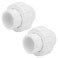 Lswteiz 2Pcs 114 PVC Union Coupling Pipe Fitting Socket x Socket 125Inch PVC Slip Union PVC Adapter Coupling Schedule 40 EPDM ORing White