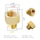 FRANKEVER 2PCS Brass Pipe Fitting 34 to 1 inch Adapter 34 NPT Male to 1 NPT Female Thread Reducer Adapter with Plumbers Tape DN20 to DN25
