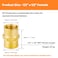 Besosay 2Piece 12 x 12 NPT Brass Coupler Coupling Female Pipe Adapter Connector Adapter Fittings