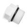 Lakesstory 34 Inch PVC Pipe End Cap Sch 40 MNPT Male Threaded Plug Pipe Fitting for Plumbing Water Line
