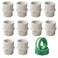 YTFSA 34 inch White PVC Pipe Fitting 10 Pack 34 inch NPT Female Thread PVC Pipe Fitting Adapter Connector Sch40 PVC Slip Coupling PVC Female Threaded Pipe Coupling Socket x NPT Female