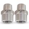 Drinsalys 34 Male x 12Male NPT Threaded Reducing Nipple Pipe Fitting Adapter Heavy Duty 304 Stainless Steel Hex Nipple Reducer Straight Connector Pipe Adapter 3412