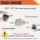 Drinsalys 34 Male x 12Male NPT Threaded Reducing Nipple Pipe Fitting Adapter Heavy Duty 304 Stainless Steel Hex Nipple Reducer Straight Connector Pipe Adapter 3412