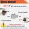 Drinsalys 34 Male x 12Male NPT Threaded Reducing Nipple Pipe Fitting Adapter Heavy Duty 304 Stainless Steel Hex Nipple Reducer Straight Connector Pipe Adapter 3412