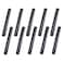 Home TZH 34 x 8 Black Painted Iron Pipe 10 Pack Threaded Black Paint Finish Metal Pipe Nipple for DIY ProjectFurnitureShelving Decoration10 8