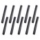 Home TZH 34 x 8 Black Painted Iron Pipe 10 Pack Threaded Black Paint Finish Metal Pipe Nipple for DIY ProjectFurnitureShelving Decoration10 8
