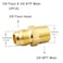 Rock Tech 3PCS 38 Flare to 38 NPT Male Brass Tube Fitting Flare HalfUnion Brass Couples Tube Pipe Fitting Connector