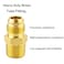 Rock Tech 3PCS 38 Flare to 38 NPT Male Brass Tube Fitting Flare HalfUnion Brass Couples Tube Pipe Fitting Connector