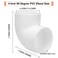 Lswteiz 4 Inch 90 Degree Elbow 2 Way Right Angle PVC Pipe Fitting Furniture Build Grade SCH40 Socket x Socket 4 PVC Fitting Connectors for DIY Shelf Garden Support Structure