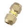 Timsec 58Inch AC Pipe Joint Connectors Free Welding Brass Pipe Coupler Adapters for Air Conditioning Copper Pipe Connection including 2Pcs Flare Nuts Works for Butt Copper Tube Diameter 58 or 1588mm