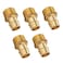 EFIELD 5Pack Pex A Full Flow Expansion Brass Fitting 1x 1 Male NPT Adapter ASTM F1960PEX19600195PCS