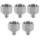 UCCKEYI 5PCS SS 304 14 Male to 34 Female NPT Threaded Reducing Bush Adapter Pipe US