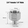 UCCKEYI 5PCS SS 304 14 Male to 34 Female NPT Threaded Reducing Bush Adapter Pipe US