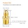 Besosay 6 Pack Brass Half Union Coupler Adapter 14 Flare x 14 NPT Male Hex Nipple Pipe Fitting Gas Adapter