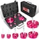 sixcow 6 Piece Plastic Pipe Fitting Reamer Kit Fit into Standard 12 Drills Contains 34 1 112 2 3 and 4 for PVC SCH40 ABS CPVC
