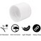 Lswteiz 6Pack 2 PVC Pipe Coupling Adapter Pipe Fittings S x S Contractor Pack Schedule 40 Heavy Duty 2 Inch PVC Slip Socket Connectors for DIY Shelf Garden Support Structure White