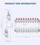 A BST ABST PEX Manifold10 Loop Stainless Steel Floor Radiant Heat Manifold Kit with 12 Adapters Included for Hydronic Radiant Floor Heating