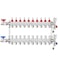 A BST ABST PEX Manifold10 Loop Stainless Steel Floor Radiant Heat Manifold Kit with 12 Adapters Included for Hydronic Radiant Floor Heating