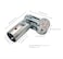 FLEXKEA Adjustable 2Way Pipe Connector Metal Clamp Fittings for 1 OD 254 mm Stainless Steel Rail Chain Link Fence Bolts and Nuts Included 4 Set