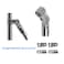 FLEXKEA Adjustable 2Way Pipe Connector Metal Clamp Fittings for 1 OD 254 mm Stainless Steel Rail Chain Link Fence Bolts and Nuts Included 4 Set