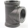 AGUTEA black wrought iron tee fitting Gland holder Tconnector Floor fitting Straight rod tee connector 1 piece 1 INCH