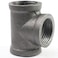 AGUTEA black wrought iron tee fitting Gland holder Tconnector Floor fitting Straight rod tee connector 1 piece 1 INCH