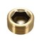ANPTGHT 38 NPT Plug Brass Pipe Fitting Counter sunk Thread Internal Hex Head Style Male Pipe Pack of 8