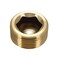 ANPTGHT 38 NPT Plug Brass Pipe Fitting Counter sunk Thread Internal Hex Head Style Male Pipe Pack of 8