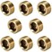 ANPTGHT 38 NPT Plug Brass Pipe Fitting Counter sunk Thread Internal Hex Head Style Male Pipe Pack of 8