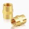 ANPTGHT Brass Pipe Fitting NPT Coupler 12 x 12 Standard NPT Female thread pack of 2