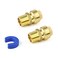 Aolemi Male Connector 12 Inch by 12 Inch Push Fit PEX Fittings 2 Pack with Disconnect Clip PushtoConnect PEX