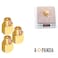 AOPANDA Brass Pipe Fitting 12 NPT Male x 34 NPT Female Hex Nipple Reducer for GasFuelsOil 4Pack